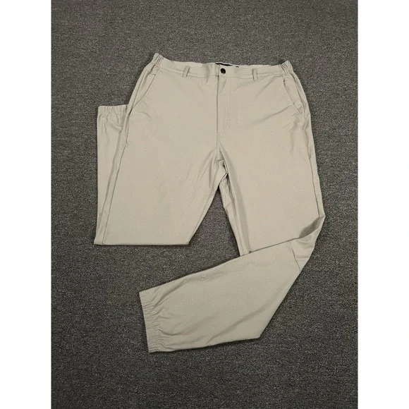 Cuts AO Joggers Men 2XL Brown Performance Stretch Athleisure Gym Workout - Picture 2 of 10